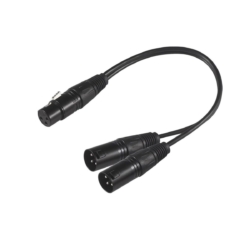 Cable 2 XLR Macho a 1 XLR Hembra MB – GR1054 1.2mts