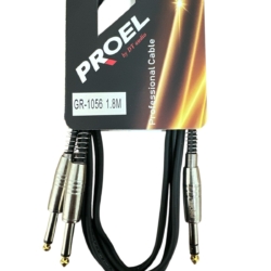 Cable 2 Plug Mono a 1 Plug Stereo PROEL – GR1056 1.8mts