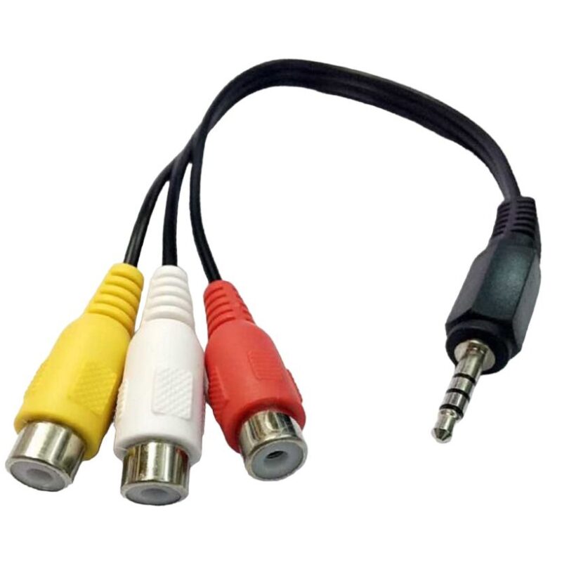 Cable 4x1 - 1 PLUG A 3 RCA HEMBRA